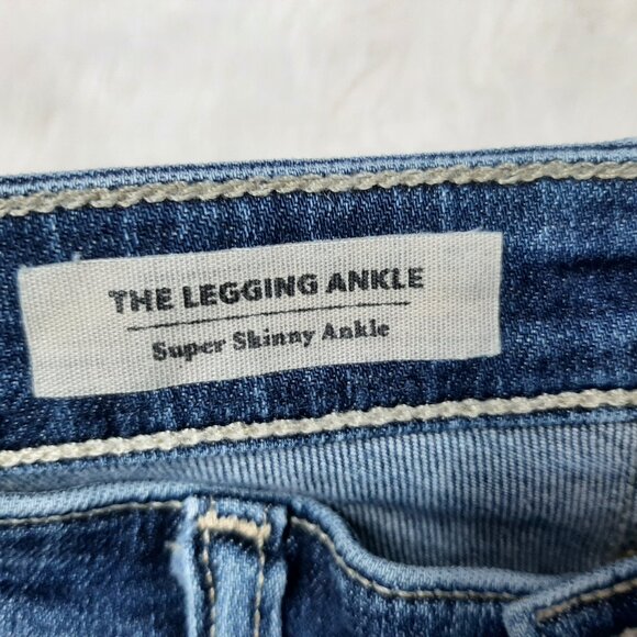 AG Adriano Goldschmied Women's Blue Super Skinny Ankle Denim Jeans 25R - Picture 4 of 10